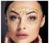 GP31813 – Silvester Glamour Gesichtsschmuck Glittersteine – Farbe: Gold