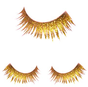 Gold Wimpern für Erwachsene Lametta Look, Bild 3