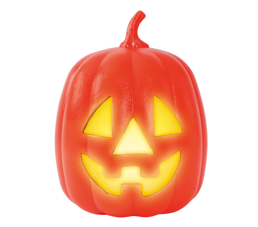 Deko Kürbis mit Licht 27 cm Halloween