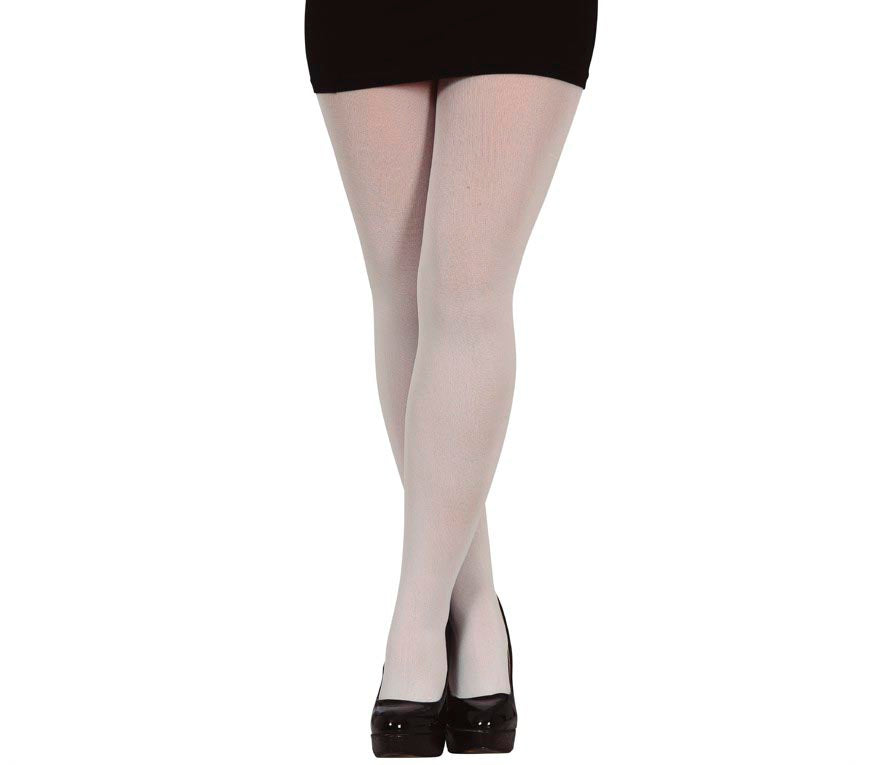GP16979 – Strumpfhose für Damen einfarbig Kostüm – Farbe: Weiß