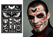 Vampir Schminkschablone Halloween Make up, Bild 1