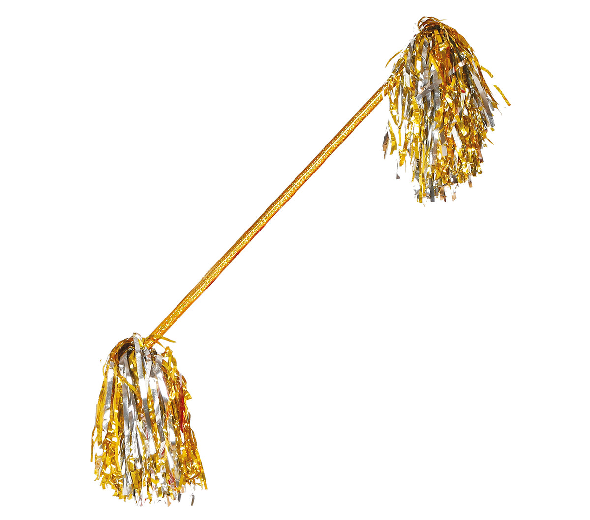 GP18673 – Majorette Stab für Damen mit Lametta Pompons – Farbe: Mehrfarbig