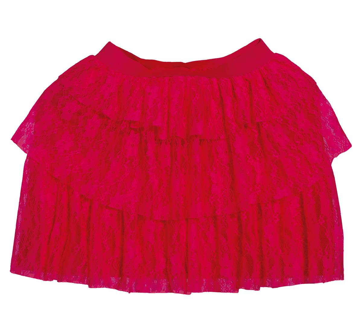 GP18940 – 80er Jahre Spitzenrock für Damen – Farbe: Pink