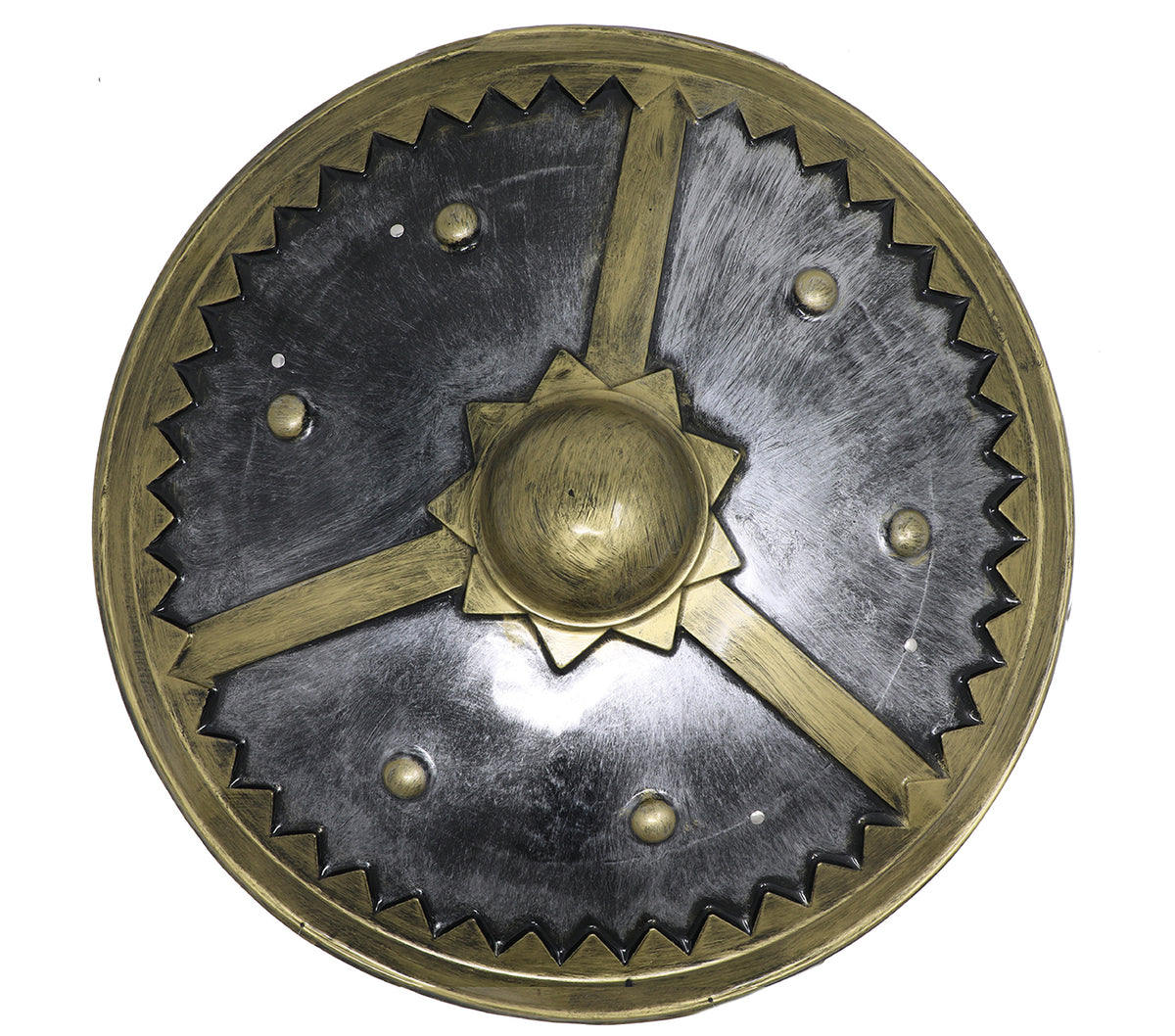 GP18706 – Wikinger Schild für Erwachsene rund 61 cm – Farbe: Metallic