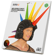 Aufblasbarer Irokesen Helm für Erwachsene bunt, Bild 4
