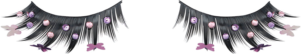 GP15091 – Party Wimpern für Erwachsene mit Motiv – Farbe: Schwarz / Lila