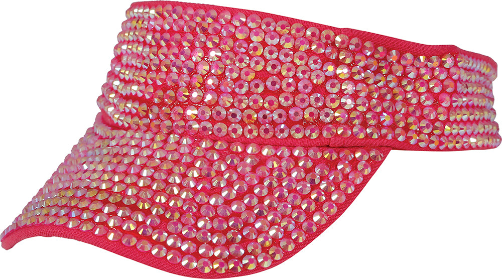 GP13827 – Strass Visor für Erwachsene 80er Jahre – Farbe: Pink