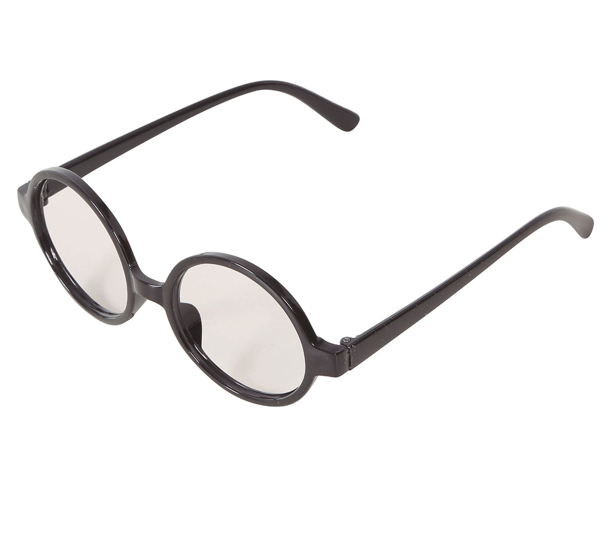 GP16850 – Runde Zauberschüler Brille für Erwachsene – Farbe: Schwarz