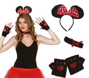 Maus Kostüm Set für Damen 4 teilig, Bild 1