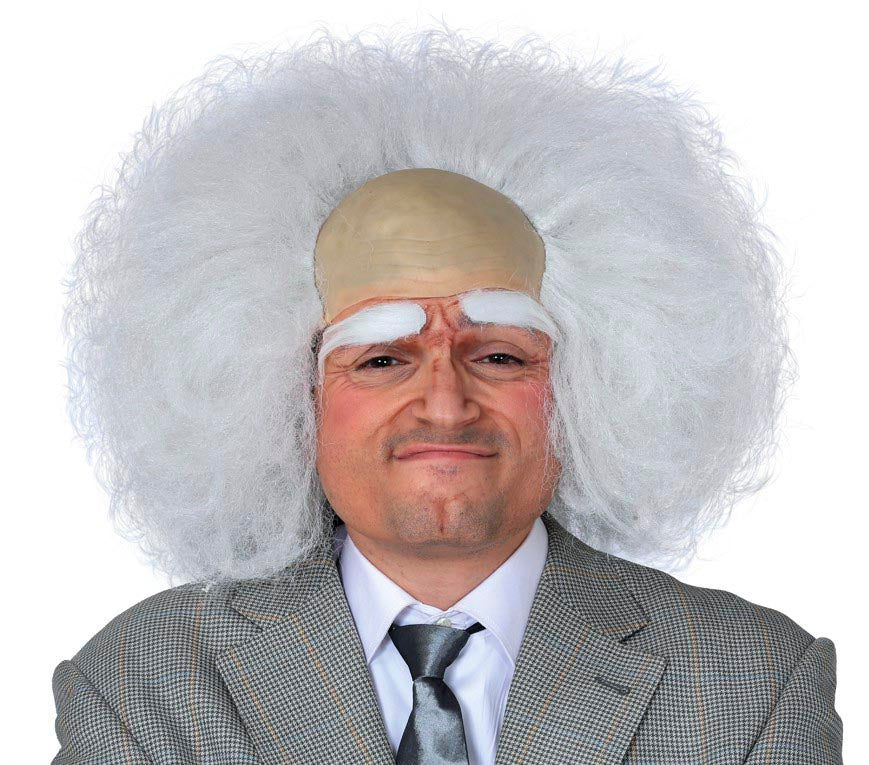 GP4048 – Arztperücke Wissenschaftler Karneval – Farbe: Weiß