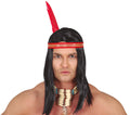 Indianer Perücke für Damen mit Stirnband Feder