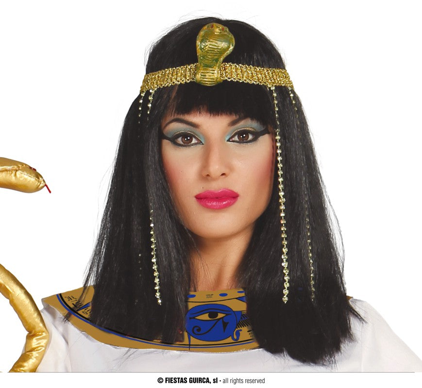 GP4190 – Ägyptische Göttin Cleopatra Perücke – Farbe: Schwarz