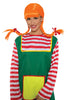 GP4212 – Clown Freches Mädchen Perücke Karneval – Farbe: Orange