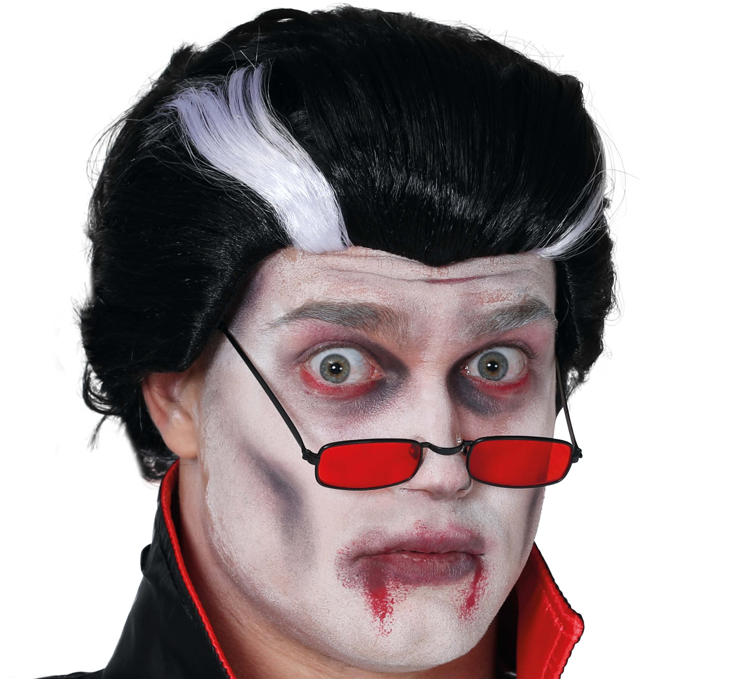 GP4229 – Vampir Halloween Perücke Grusel Party – Farbe: Schwarz