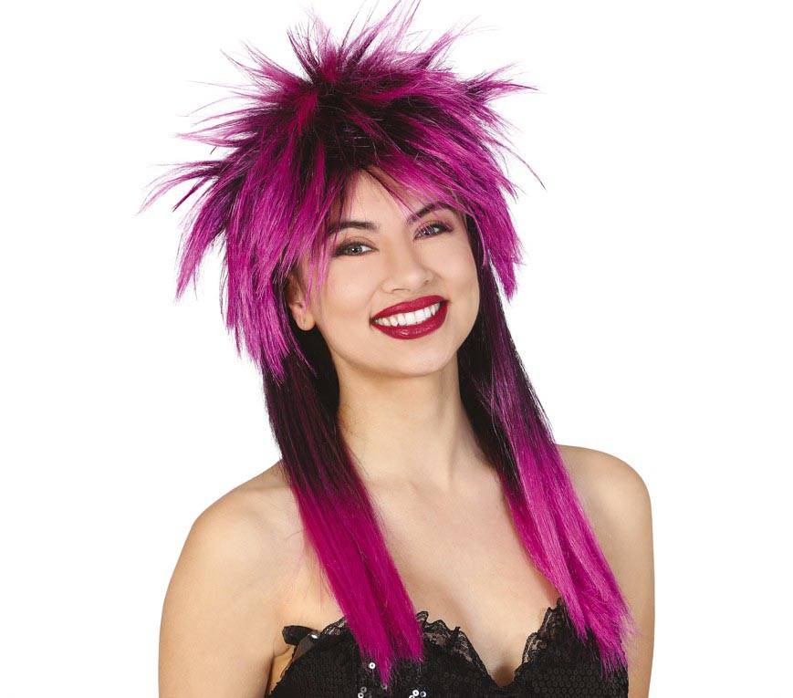 GP4238 – Rock 80s Punk Frisur Karneval – Farbe: Lila