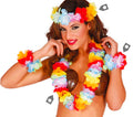 Hawaii Blumen Set für Erwachsene bunt