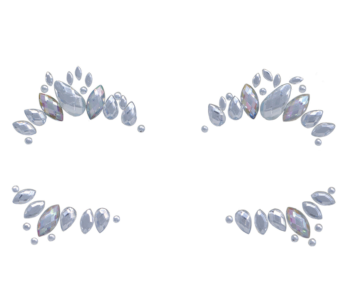 GP15824 – Strasssteine Gesichtsschmuck für Damen silber – Farbe: Silber