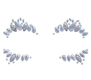 Strasssteine Gesichtsschmuck für Damen silber, Bild 3