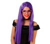 GP4174 – Dämonische Halloween Perücke Lang Rot – Farbe: Lila