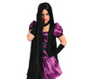 GP4321 – Hexen Halloween Perücke Lang Schwarz – Farbe: Schwarz