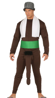 Penis Kostüm für Herren braun mit Hut, Bild 7