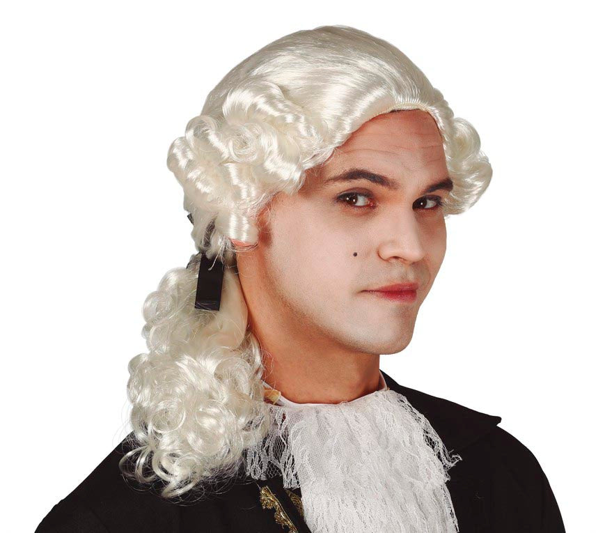 GP4399 – Marquis Perücke Barock Stil – Farbe: Weiß