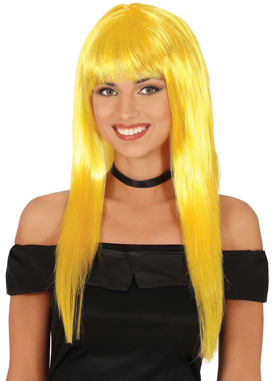 Langhaarperücke für Damen mit Pony 120 g