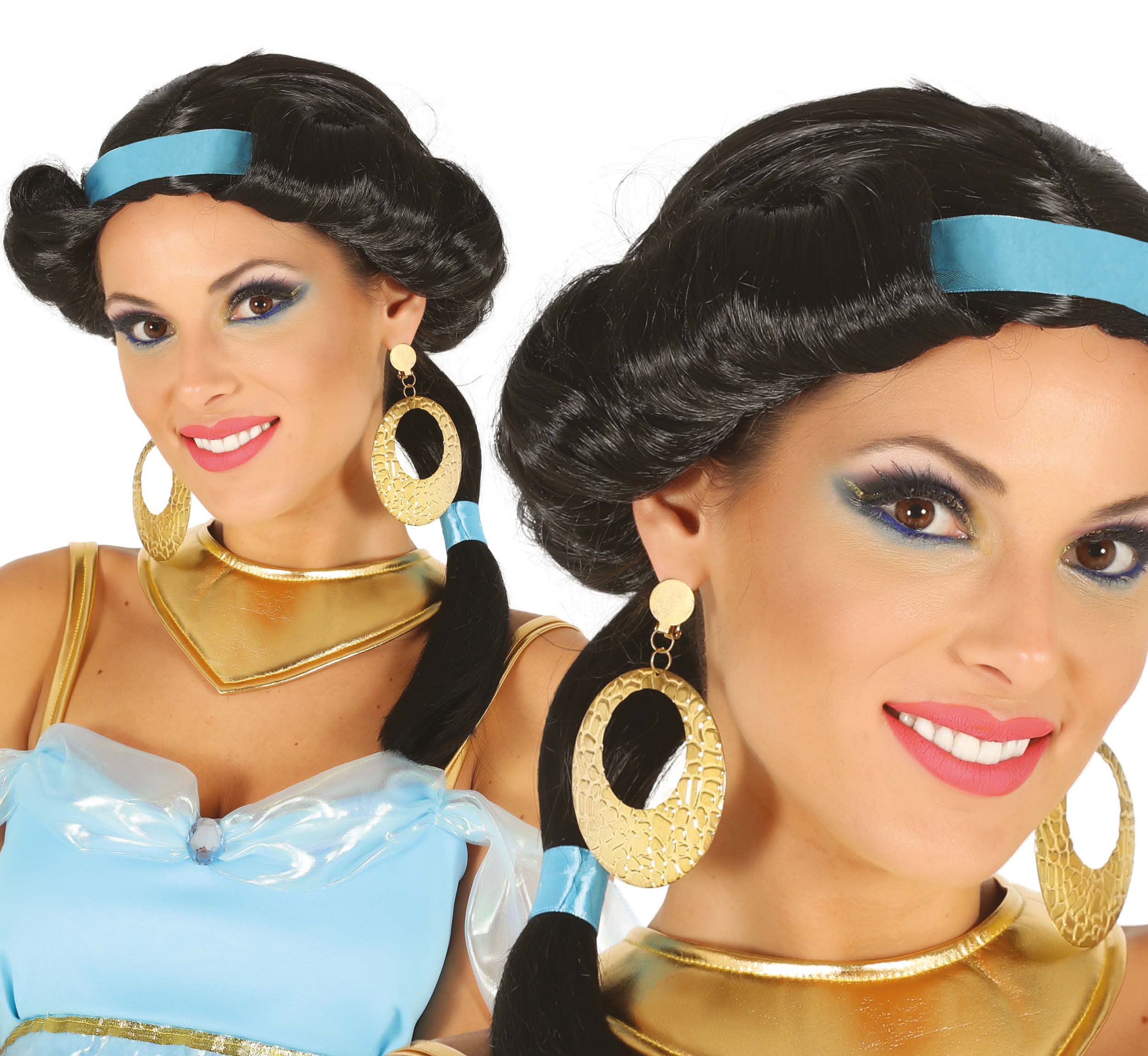 GP4510 – Wüstenprinzessin Schwarzer Zopf Karneval – Farbe: Schwarz