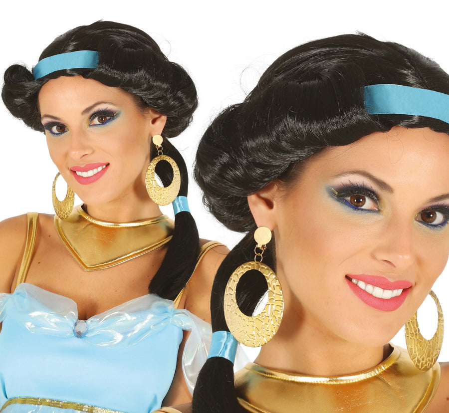 Wüstenprinzessin Schwarzer Zopf Karneval