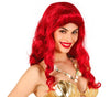GP4514 – Sirenen Wellenperücke Karneval – Farbe: Rot