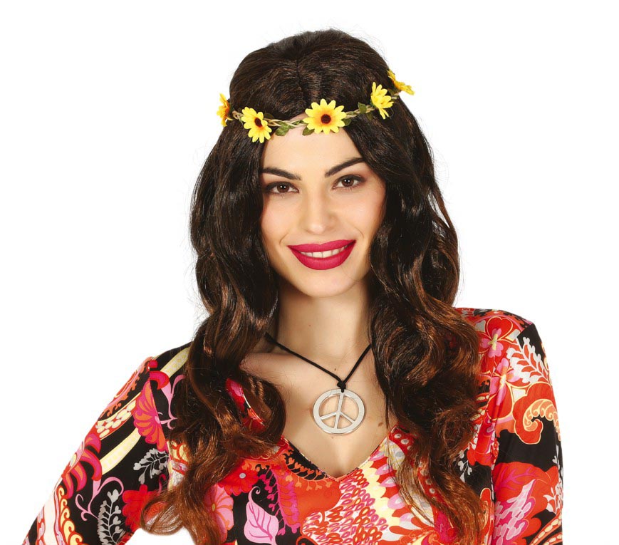 GP4517 – Hippie 60s Karneval Accessoire – Farbe: Schwarz