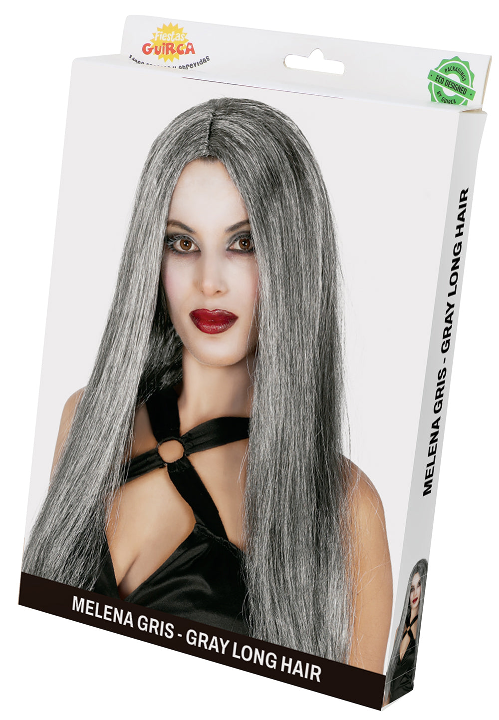 GP4023 – Langhaarperücke für Damen grau glatt – Farbe: Grau