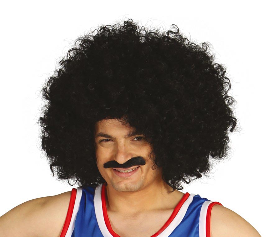 GP4630 – Retro Look 60s 80s Afro Perücke – Farbe: Schwarz