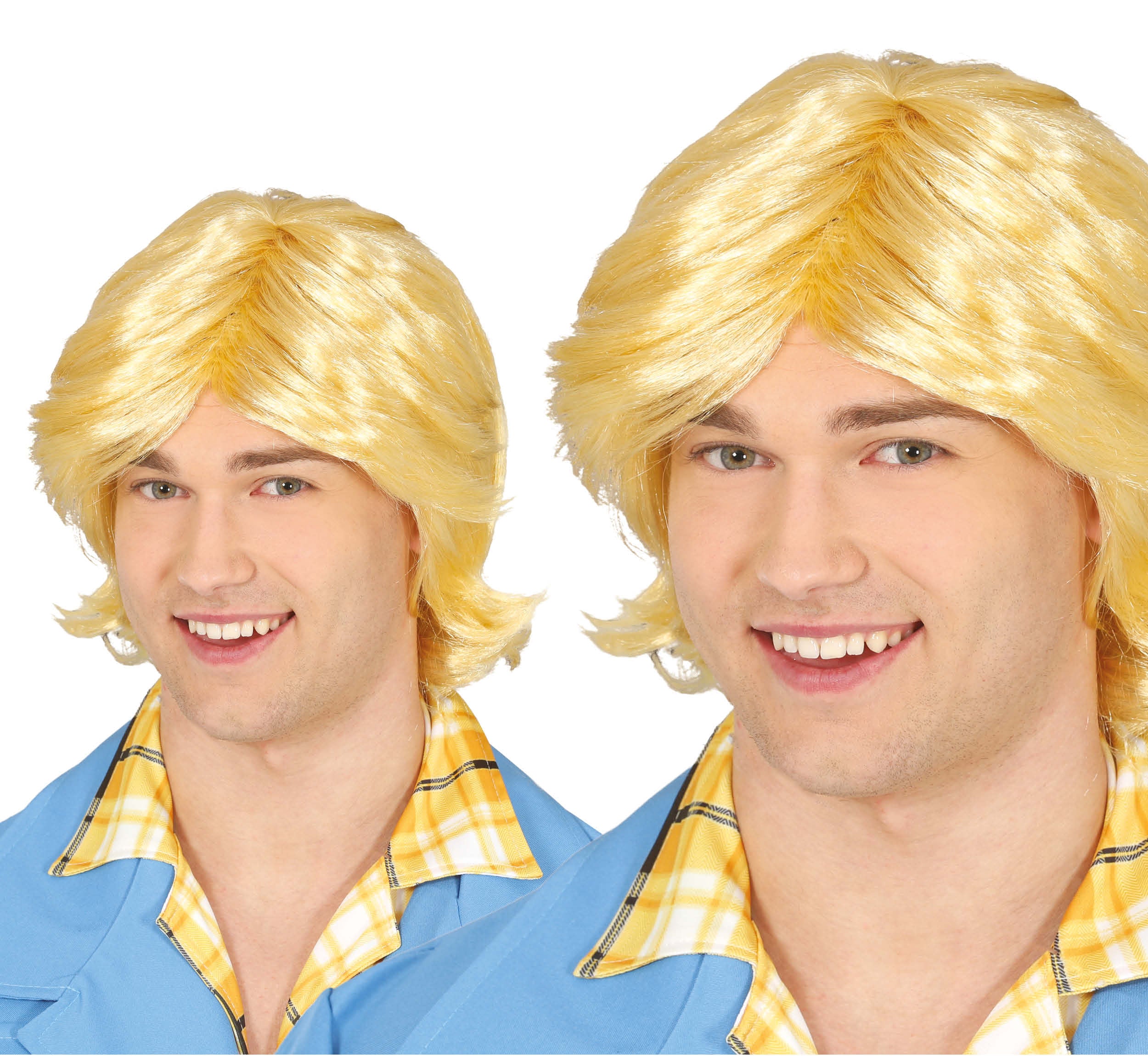 GP4656 – 70s Disco Star Perücke Retro Blond – Farbe: Gelb