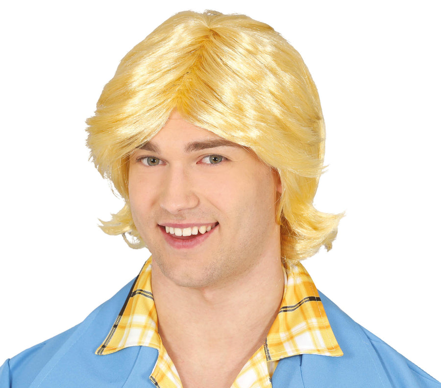 70s Disco Star Perücke Retro Blond