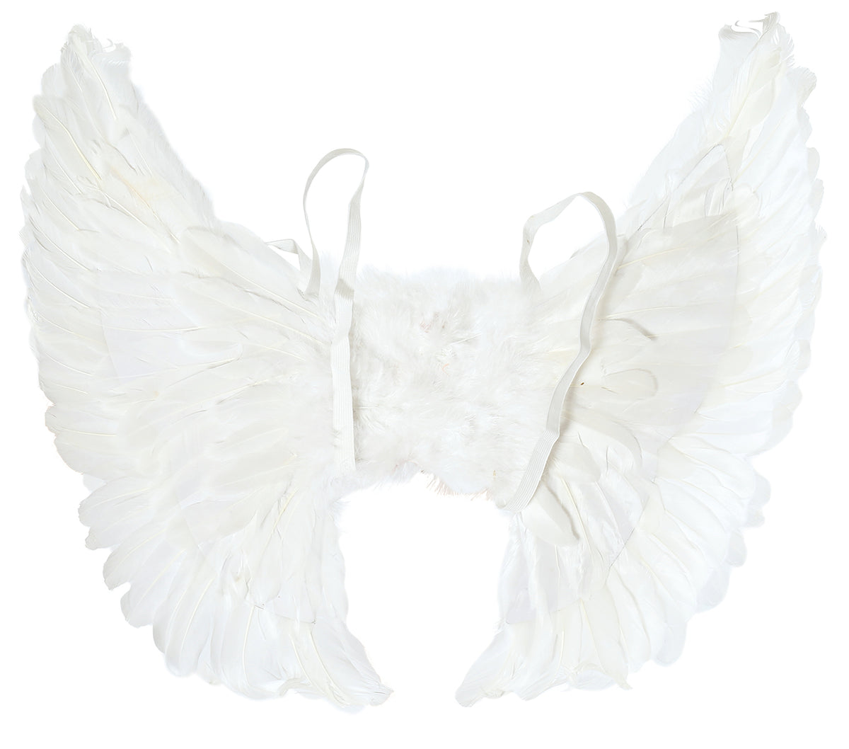 GP17368 – Engelsflügel für Erwachsene 55 x 50 cm Federn – Farbe: Weiß