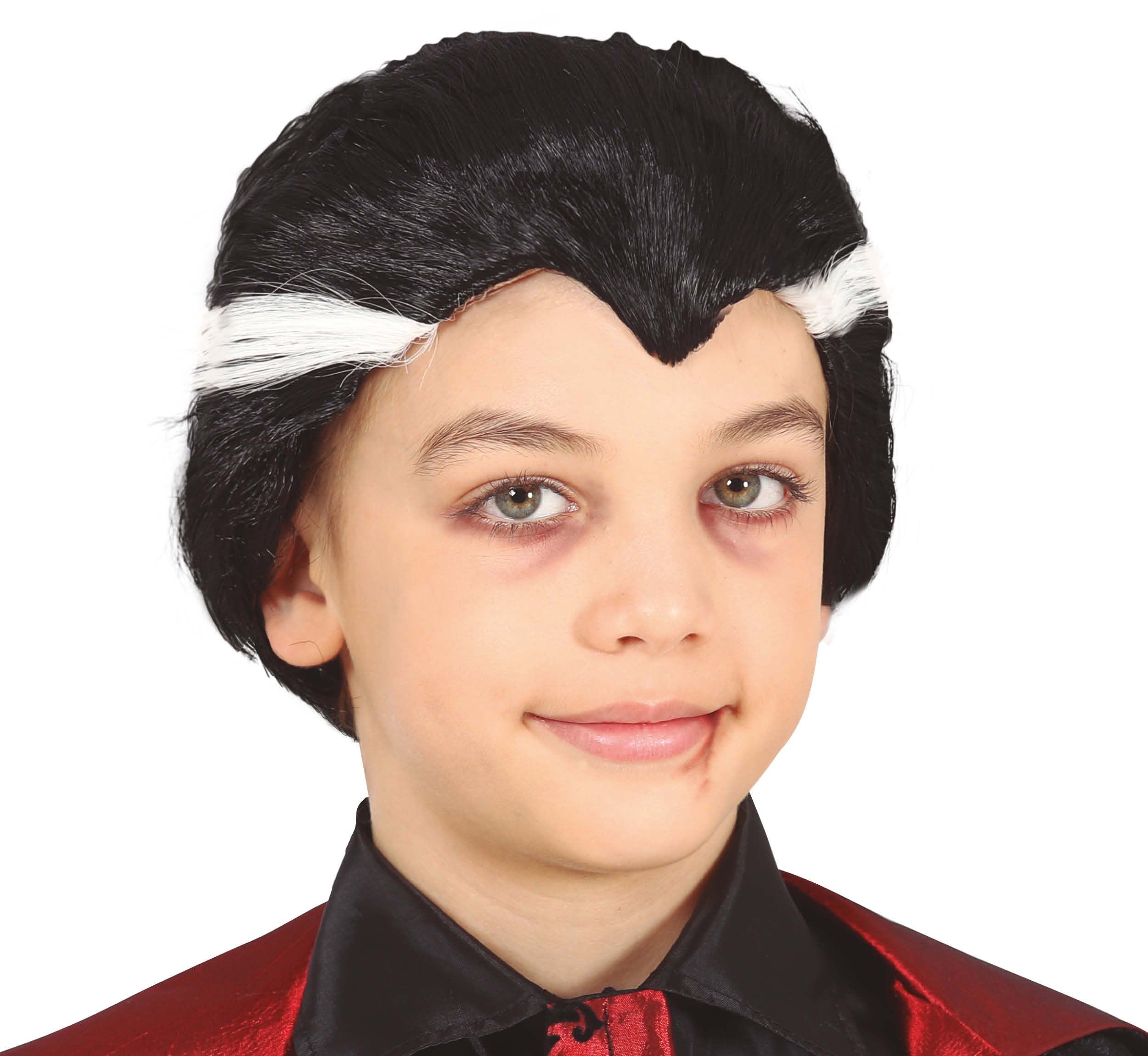 GP48009 – Vampir Halloween Haarteil Kinder – Farbe: Schwarz