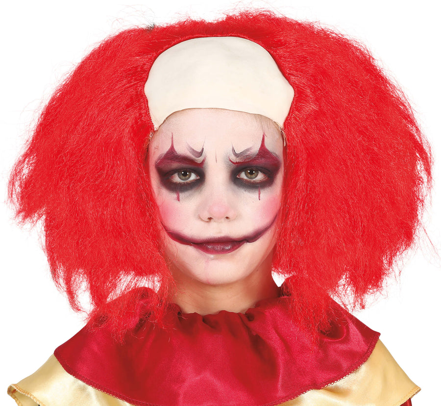 Clown Perücke für Kinder mit Glatze