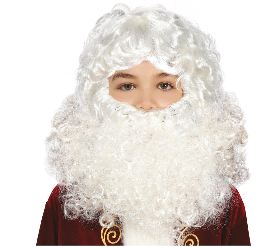 Weihnachtsmann Perücke mit Bart für Jungen