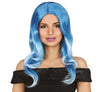 GP48026 – 50's Style Wellig Blond Blau Perücke – Farbe: Blau