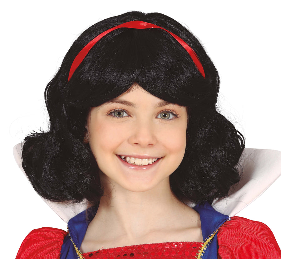 Märchenprinzessin Perücke für Mädchen mit Haarband