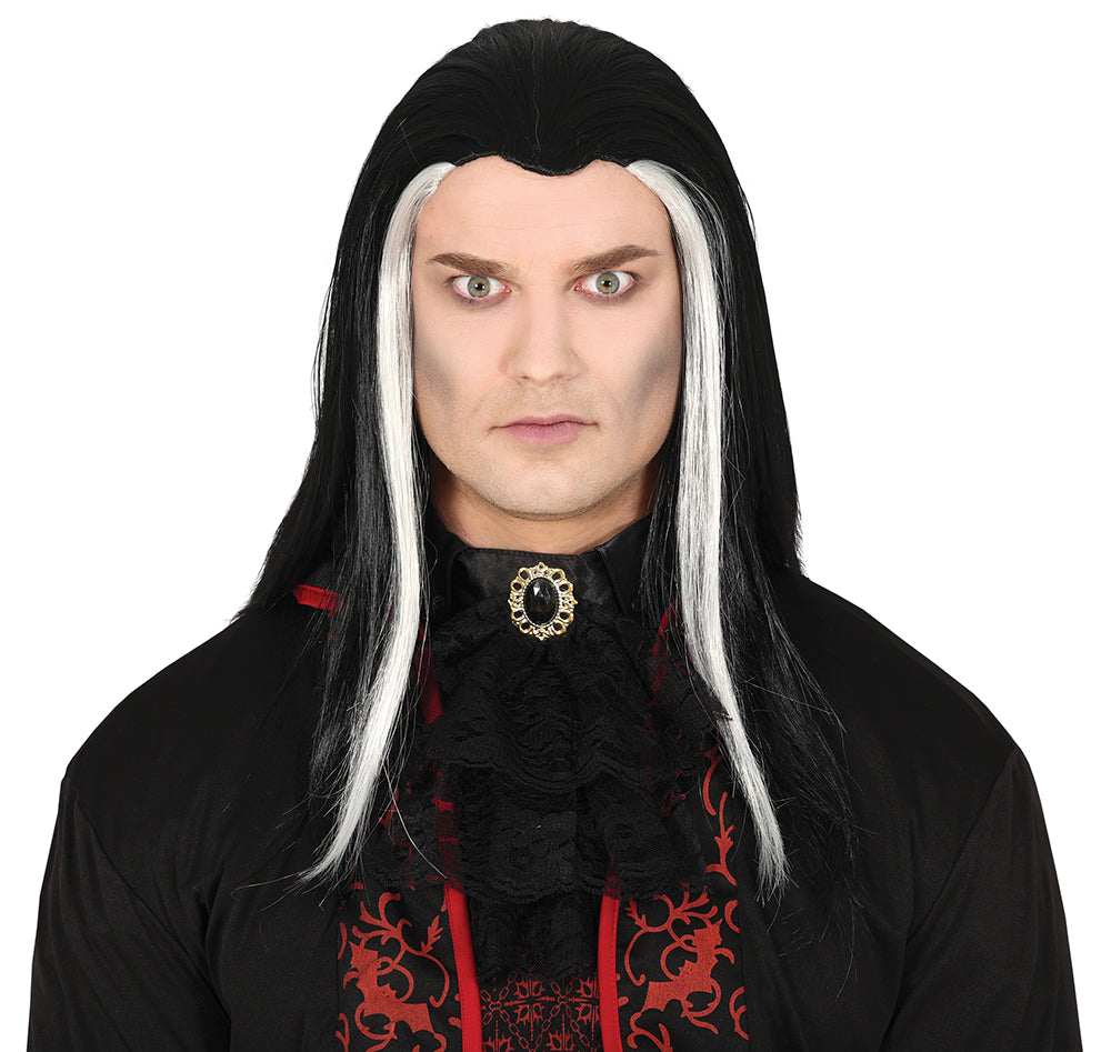 GP48051 – Vampir Halloween Perücke Lange Haare – Farbe: Schwarz