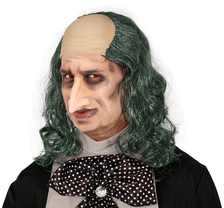 Latex Glatze für Herren mit grauem Haar