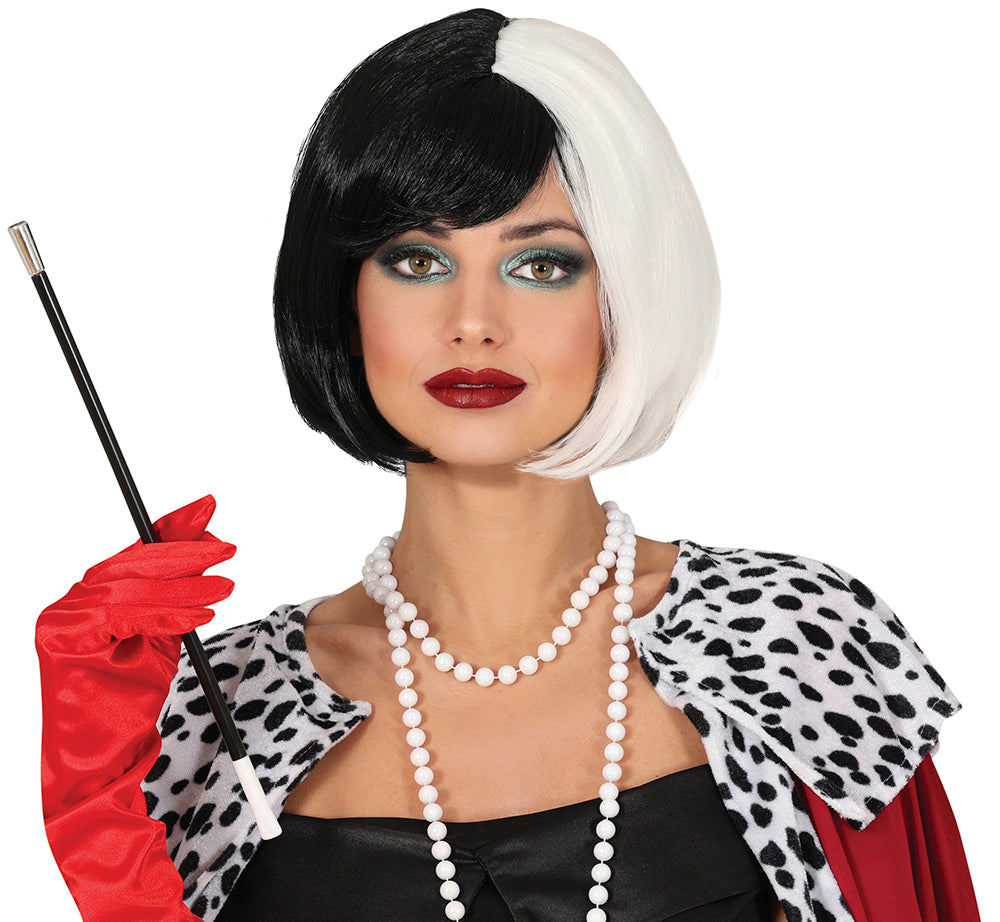 GP48053 – Clown Bob Schwarz Weiß Pony Eleganz – Größe: Standard