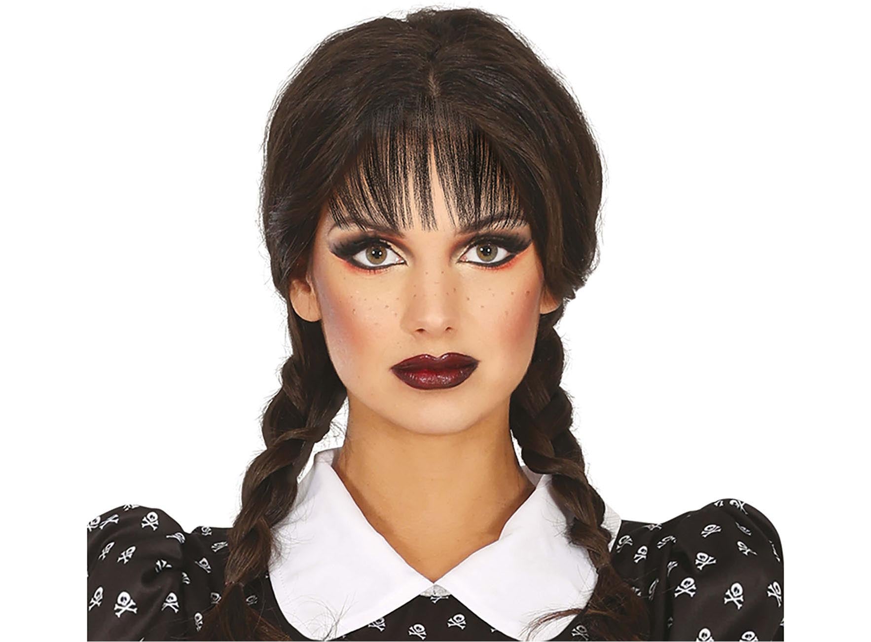 GP48067 – Film Halloween Zöpfe Perücke Kostüm Party – Farbe: Schwarz