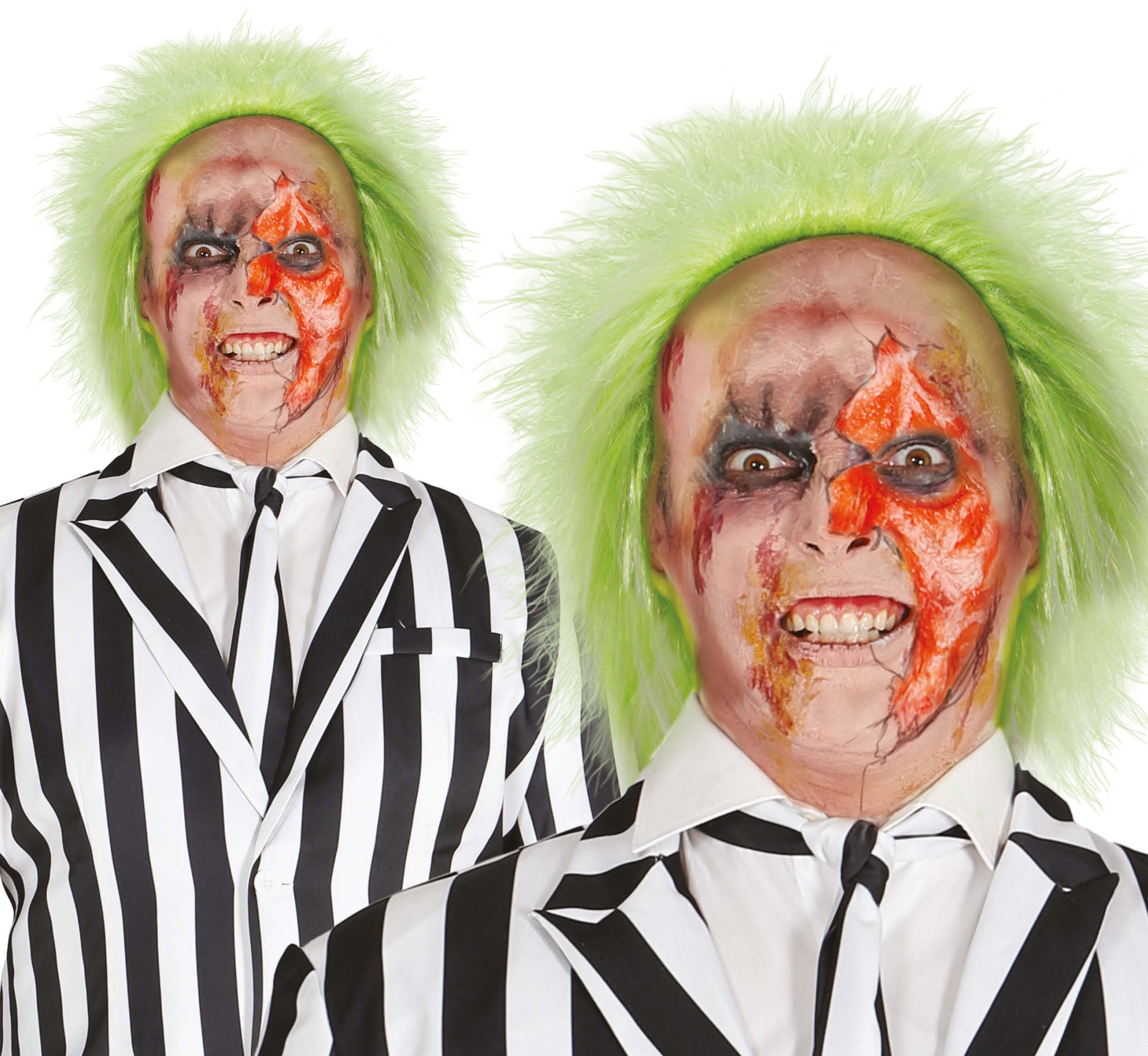GP48084 – Halloween Haargeist Grüne Perücke Filmcharakter – Farbe: Grün