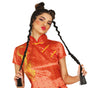 GP48098 – Asiatischer Videospiel Kostüm Zopf 70 cm – Farbe: Schwarz