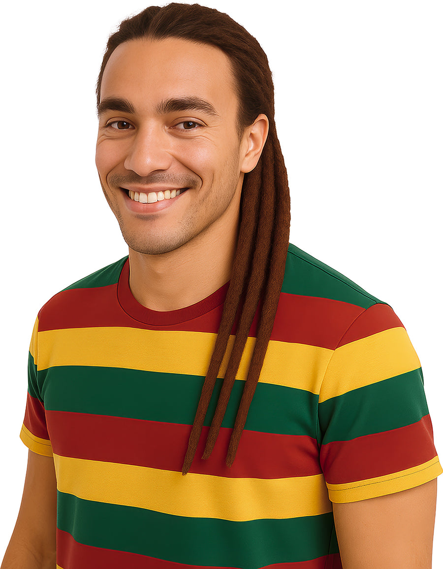 Rasta Dreadlocks für Erwachsene 60 cm braun