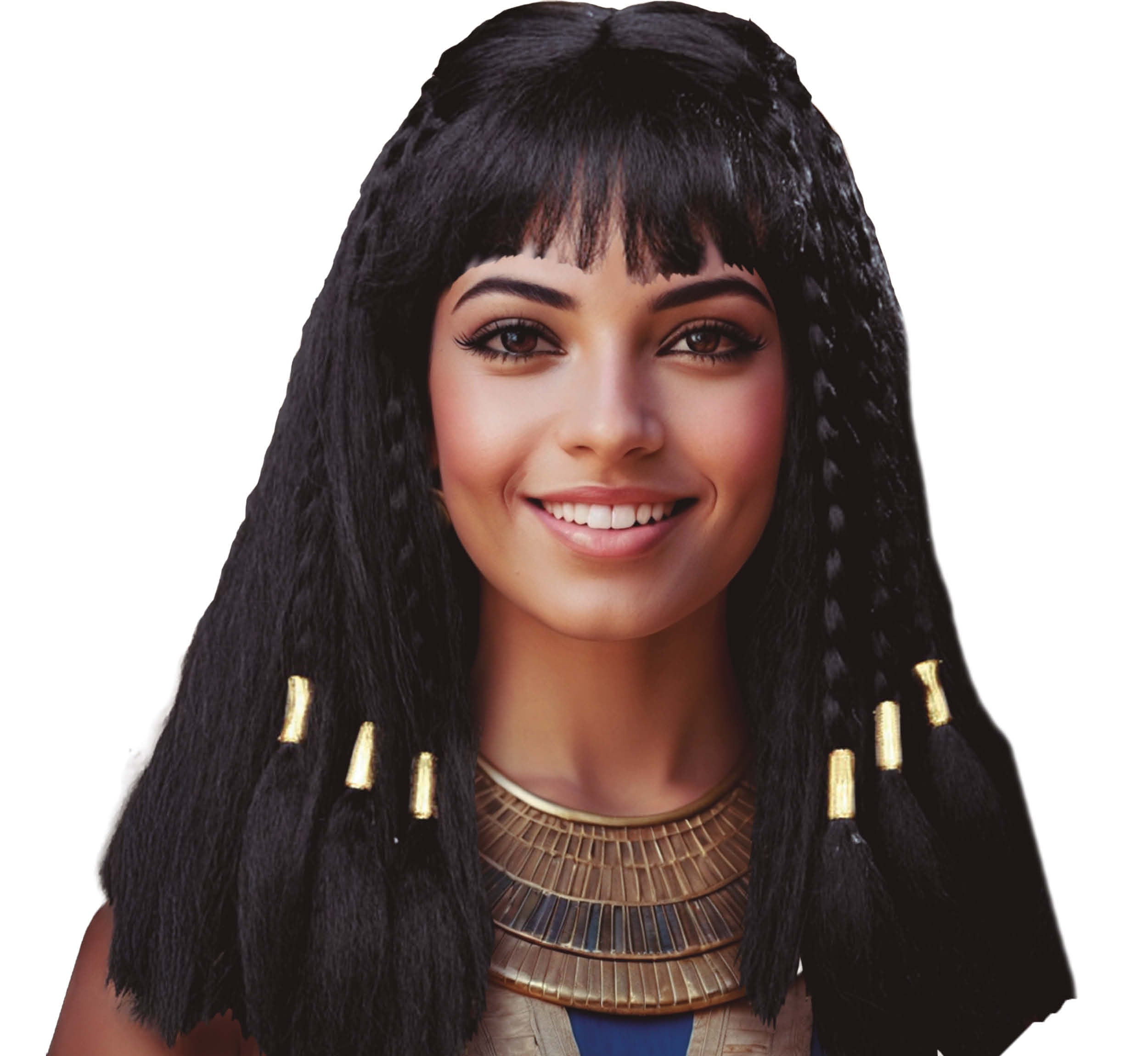 GP48164 – Aegyptische Koenigin Karneval Peruecke – Farbe: Schwarz