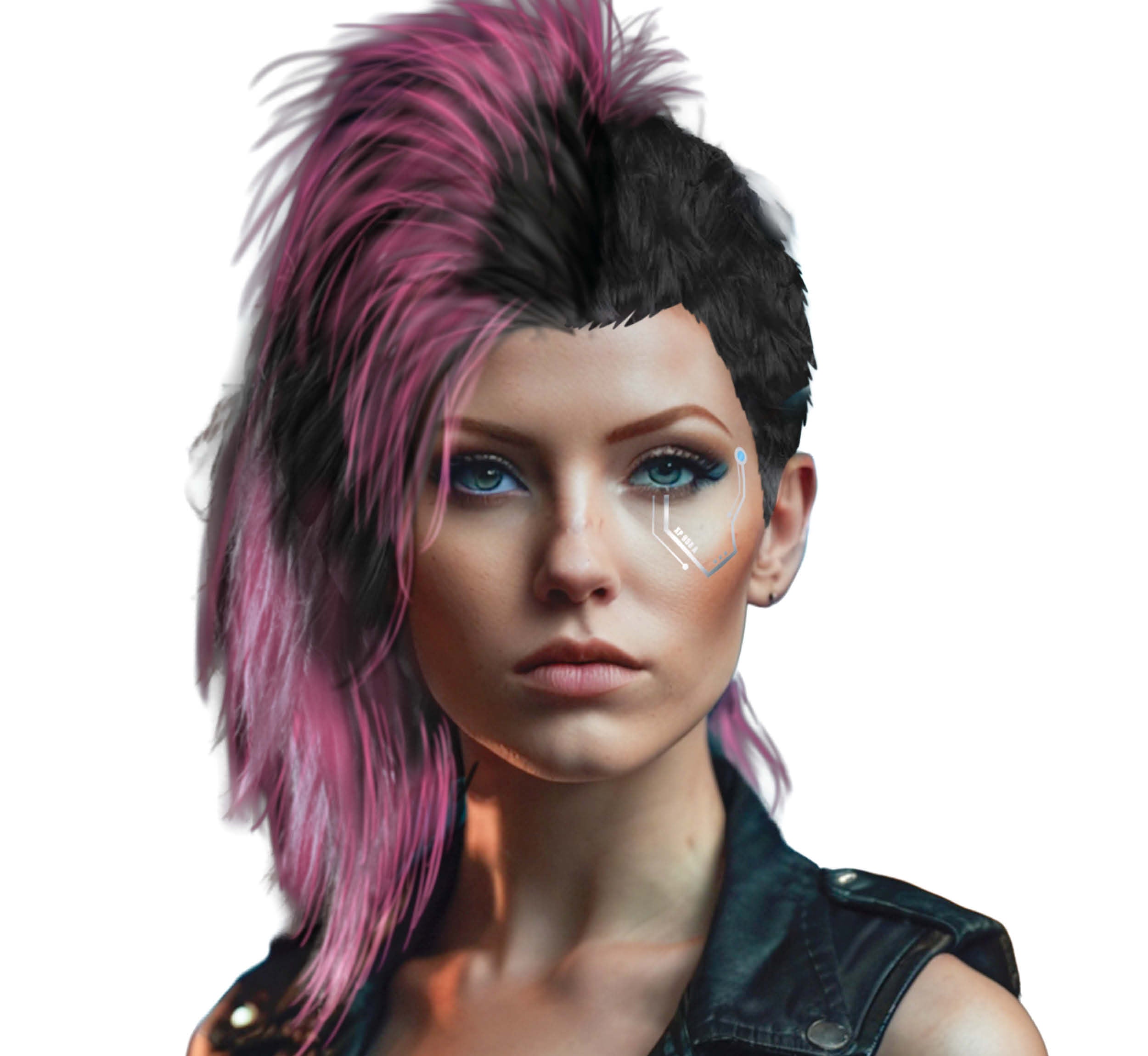 GP48165 – Rockstar Karneval Zottelfrisur Punk – Farbe: Mehrfarbig